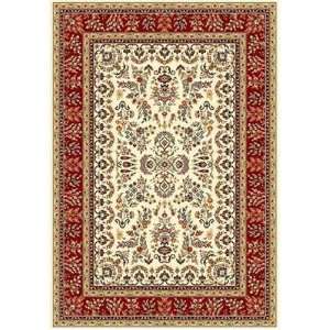   LNH331A Ivory and Rust Area Rug, 8 Feet by 11 Feet: Home & Kitchen