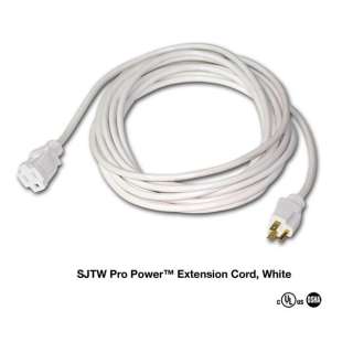   100Ft 16/3 SJTW Hospitality White Extension Cord 661899105070  