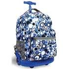 World Sunrise Rolling Backpack   Color: Chess Blue