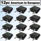 Top Brand American To European Outlet Plug Adapter 12 Pack
