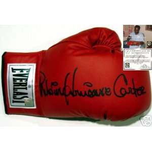  Rubin Hurricane Carter Signed Boxing Glove Sports 