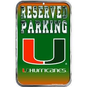   Miami Hurricanes 11 by 17 inch Locker Room Sign