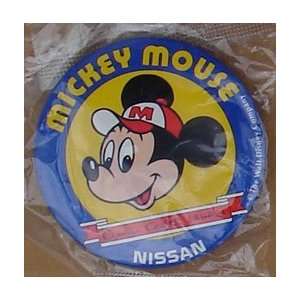  Mickey Mouse Nisson Auto Button 2 1/4 
