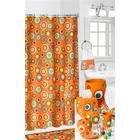 Popular Home Collections Hannah Orange Shower Curtain