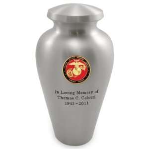  Marine Corps Emblem Pewter Arlington Cremation Urn 