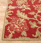 8X5 5x8 Pottery Barn Palampore wool floral loop area rug carpet