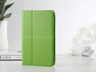   Leather Folio Stand Case Cover for  Kindle Fire 7 Tablet Green