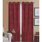 BlowOut Bedding 40x84 Montgomery Burgundy Suede Grommet Panel/Curtain