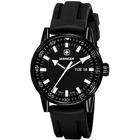  Wenger Mens Commando Day Date XL Black Dial Watch