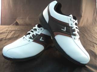 Callaway Mens Golf Shoes Size 10.5 White Tan Brown Synthetic New Chev 