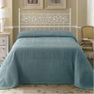 Country Living Tile Bedspread   Blue 