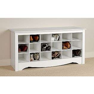   Shoe Storage Cubbie Bench  Prepac For the Home Accent Benches