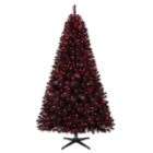Trim a Home 6.5ft. Oxford Black Pine Christmas Tree With Clear Lights