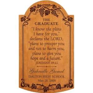  Personalized Carved Graduate Plaque