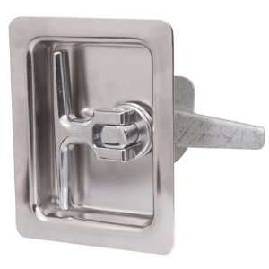   Lock Polished stainless steel cup and bracket. Handle is die cast zinc