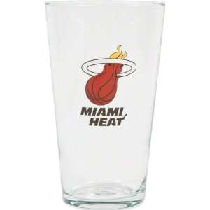  Miami Heat 3D Logo Pint Glass: Sports & Outdoors