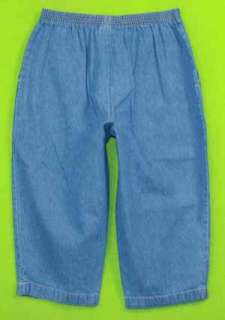 Classic Elements sz 8P Petite Womens Blue Jeans Denim Capri Long 