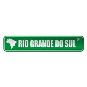   RIO GRANDE DO SUL ST  STREET SIGN CITY BRAZIL