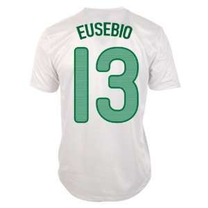 New Soccer Jersey Euro 2012 Eusebio #13 Portugal Away White Soccer 