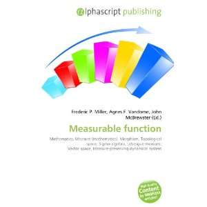  Measurable function (9786133820289) Books