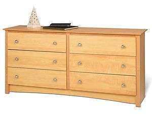 Sonoma 6 Drawer Bedroom Dresser   Maple   NEW  