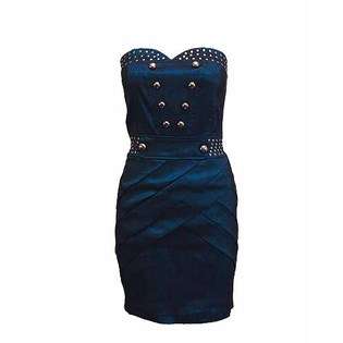 Royal Blue Strapless Tight Fit Dress  FBS Clothing Juniors Dresses 