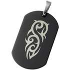 Body Candy Stainless Steel Tribal Dog Tag Pendant