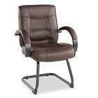   Sr43ls50b Strada Series Guest Chair With Brown Leather Upholstery