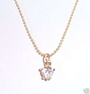 Heart Shaped Rhinestone Pendant Necklace by After Thoughts with 15 
