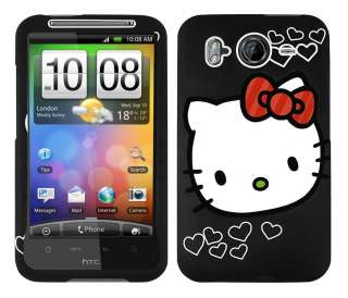 SNAP ON CASE COVER SKIN HELLO KITTY FOR HTC INSPIRE 4G DESIRE HD 