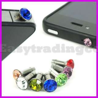 Crystal Bling 3.5mm Headphone Jack Cover iPhone 4 HTC  