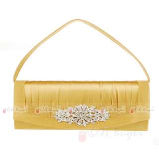   womens Wedding Evening Purse bridal Clutch bag with chain 5 colours