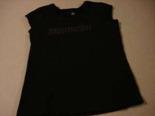 Womens Jagermeister Black Stretch Shirt sz L  