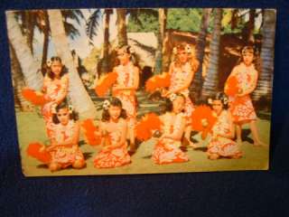 Honolulu Island Girls 1952 postcard  