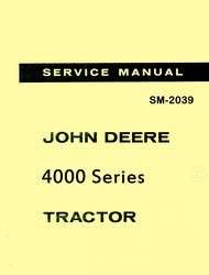 John Deere 4000 4010 4020 Tractor Service Manual 2039  