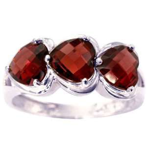    of Hearts Gemstone Ring Garnet/Briolette, size6 diViene Jewelry