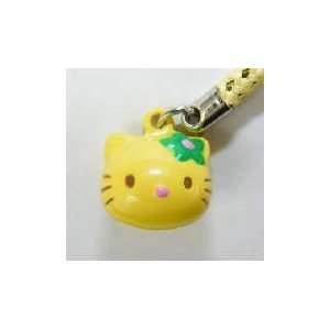  Yellow Bow Hello Kitty Bell Straps, Charms or Keychains, a 