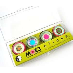    iPop Clicks MOE Dotted Circles Magnet Set: Kitchen & Dining