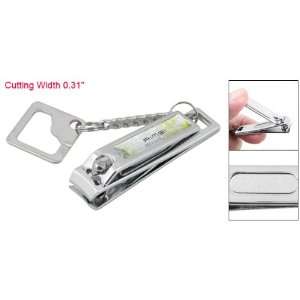   Plastic Inlaid Key Chain Finger Nail Clippers