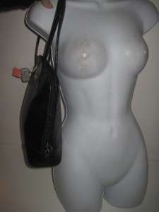 Authentic Gucci Black leather shoulder Bag handbag purse  