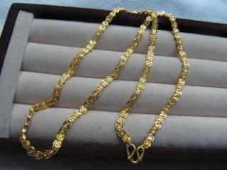 Solid 24K Yellow gold Heavy gold Necklace/mens Chain 21.3g  