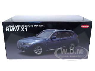   diecast car model of BMW X1 E84 Graphite Blue die cast car by Kyosho