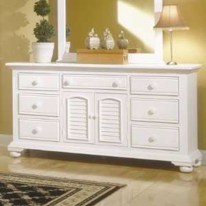  Cottage Traditions Triple Dresser in Distressed Eggshell 