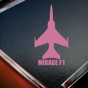  MIRAGE F1 Pink Decal Military Soldier Truck Window Pink 