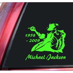  Michael Jackson 1958   2009 Vinyl Decal Sticker   Lime 