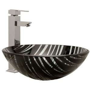  Abstract Glass Vessel Sink: Home Improvement