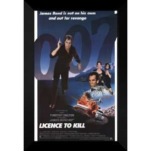  Licence to Kill 27x40 FRAMED Movie Poster   Style B