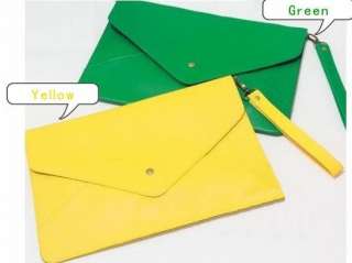 Oversized Envelope Clutch Purse Handbag Multi Colours  