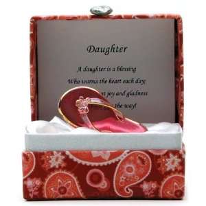    Daughter, Pink Flip Flop Figurine in Silk Box: Everything Else