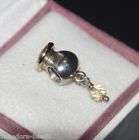 Authentic Pandora 925 ALE &14k Gold Crystal charm 790391CCZ Retired 